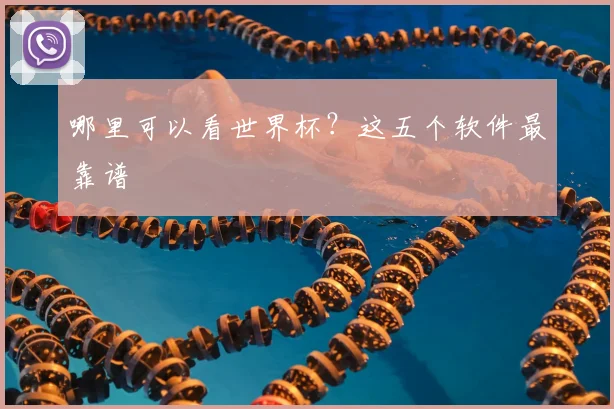 哪里可以看世界杯?这五个软件最靠谱
